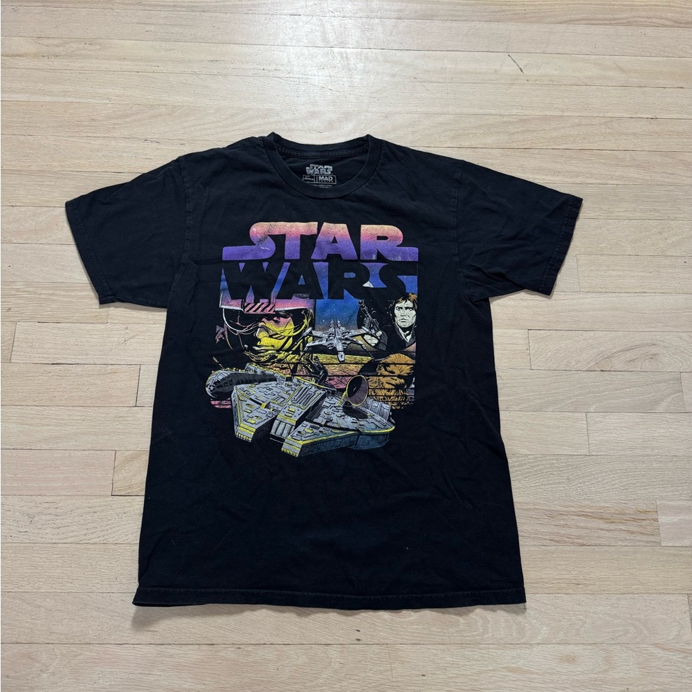 MAD Engine Star Wars Black and Purple Graphic Tee